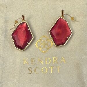 Kendra Scott Fuchsia Gemstone Earrings
